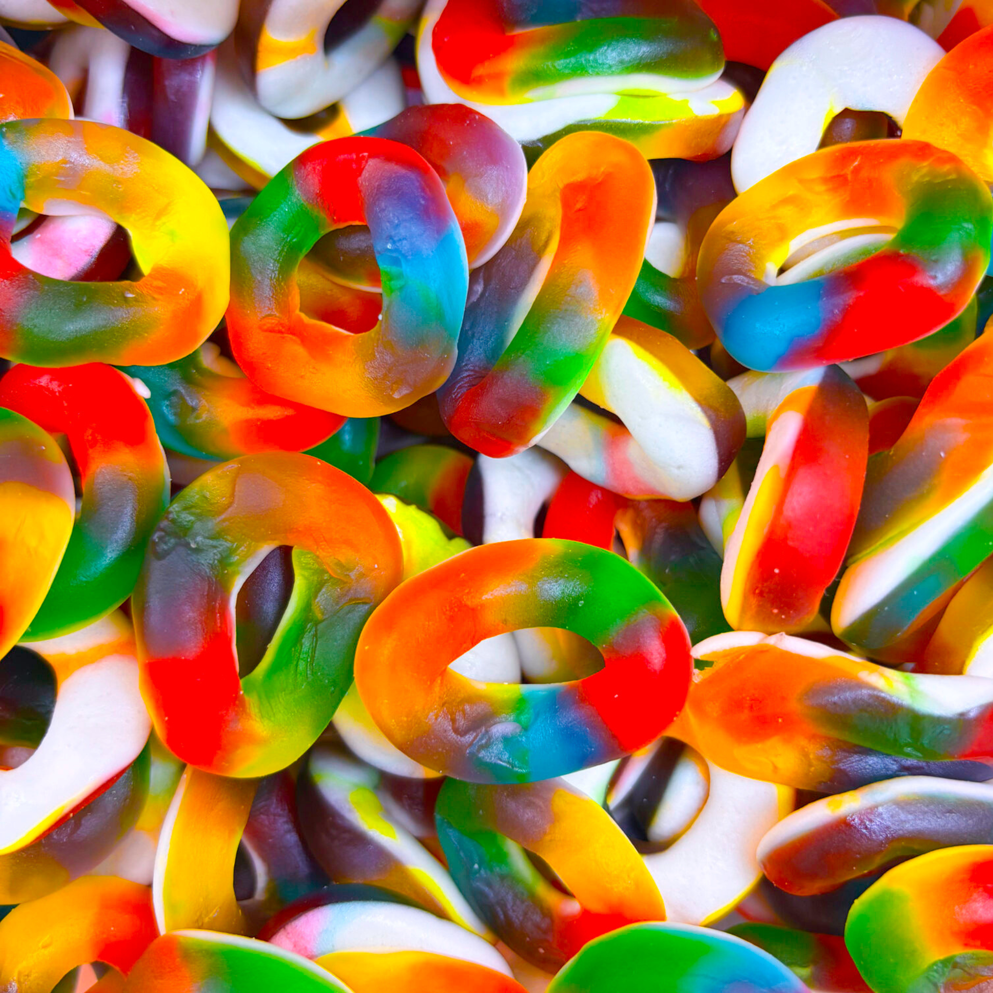 Rondelle Multicolore Lisse