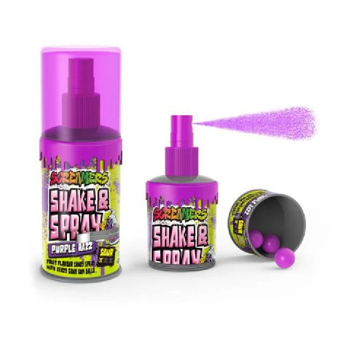 Screamers Shake & Spray Purple Razz